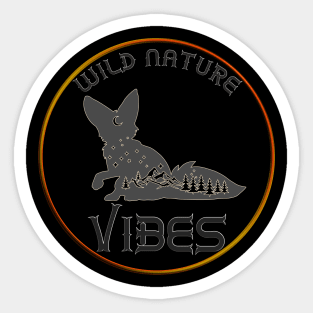 Wild Nature Vibes - Fox Sticker